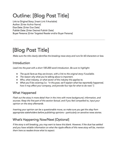 blog introduction template